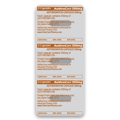 Azithromycine Capsules (blister de 3 capsules)