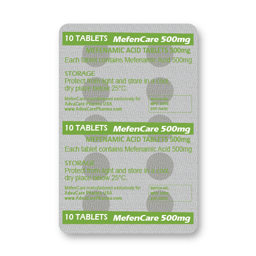 Comprimidos de Ácido Mefenámico (blíster de 10 comprimidos)