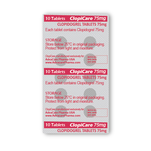 Clopidogrel Comprimés (plaquette de 10 comprimés)