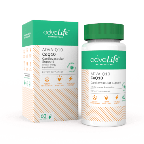 Cápsulas de CoQ10 (1 caja y 1 frasco)