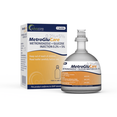 Metronidazole + Glucose Injection (1 box and 1 bottle)