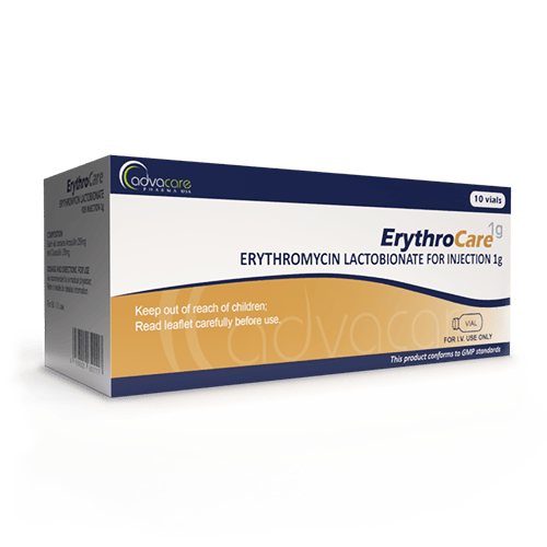 Eritromicina Lactobionato para Inyección  (caja de 10 viales)
