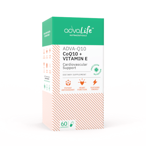 Coenzyme Q10 + Vitamin E Capsules (box of bottle)