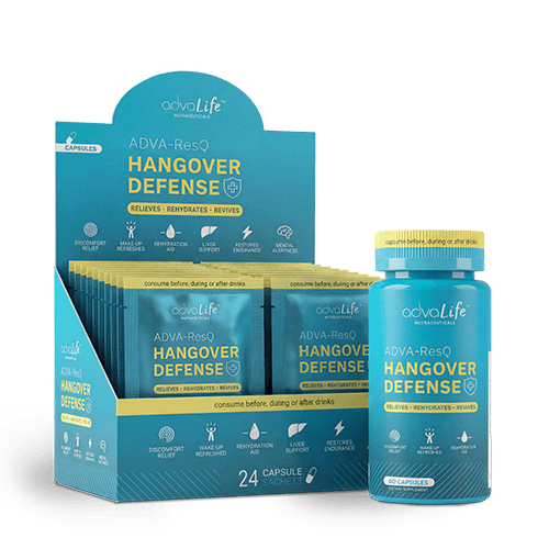 Comprimido Resaca (AdvaLife Adva-ResQ suplemento con DHM, NAC y electrolitos para la desintoxicación hepática y la ayuda en la recuperación de la resaca.)