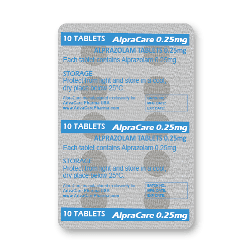 Alprazolam Tablets (blister of 10 tablets)