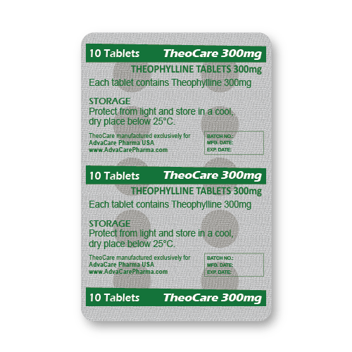 Théophylline Comprimés (plaquette de 10 comprimés)