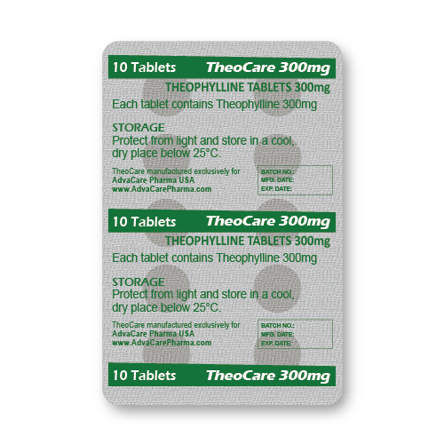 Theophylline Tablets (blister of 10 tablets)