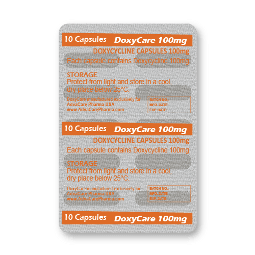 Doxycycline Capsules (blister of 10 capsules)