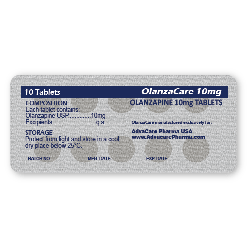 Olanzapine Comprimés (plaquette de 10 comprimés)