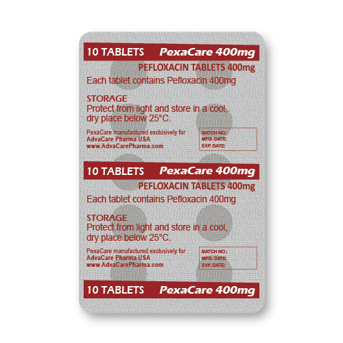 Comprimés de Pefloxacine (blister de 10 comprimés)
