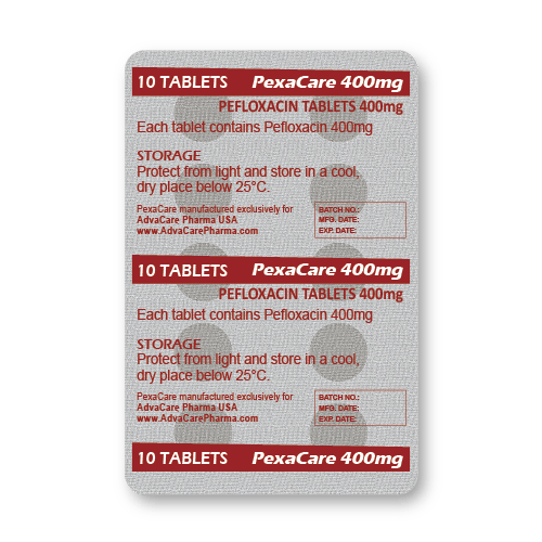 Pefloxacin Tablets (blister of 10 tablets)