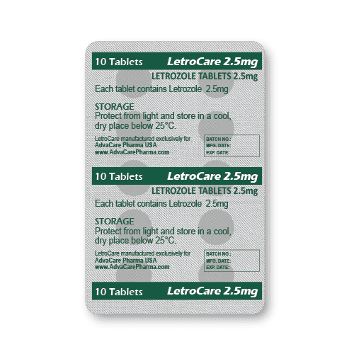 Comprimidos de Letrozole (blíster de 10 comprimidos)