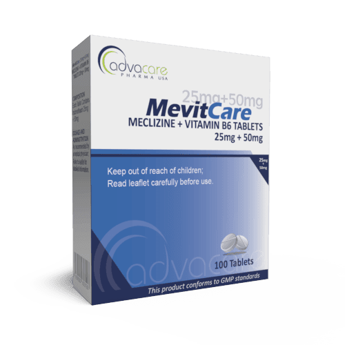 Comprimés de Meclizine + Vitamine B6 (boîte de 100 comprimés)