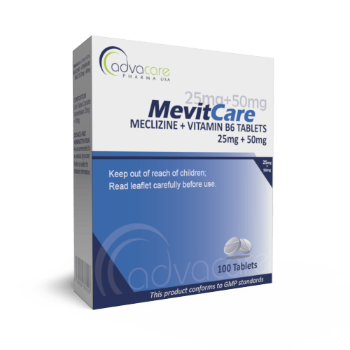 Meclizine + Vitamin B6 Tablets (box of 100 tablets)