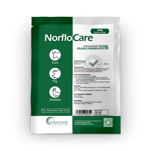 Norfloxacino Polvo Soluble (1 bolsa)