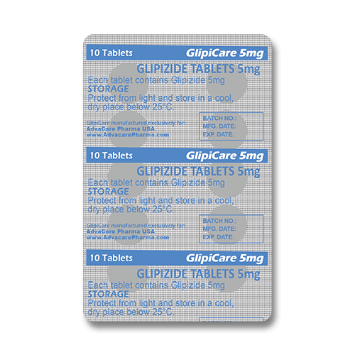 Comprimidos de Glipizida (blíster de 10 comprimidos)