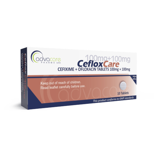 Cefixime + Ofloxacin Tablets (box of 10 tablets)