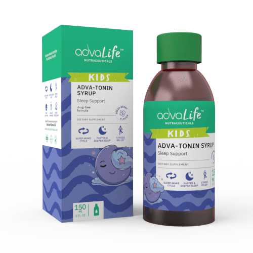 Sirop de m�élatonine pour enfants (1 boîte et 1 bouteille)