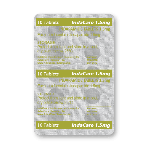 Indapamide Tablets (blister of 10 tablets)