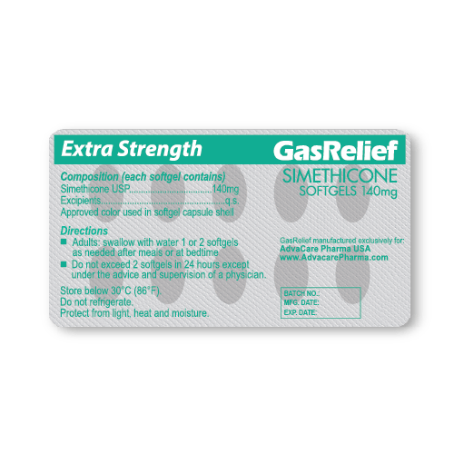 Gas Relief Capsulas (ampolla de 10 cápsulas)