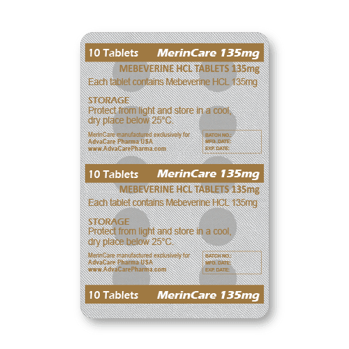 Comprimidos de Mebeverina HCl (blíster de 10 comprimidos)