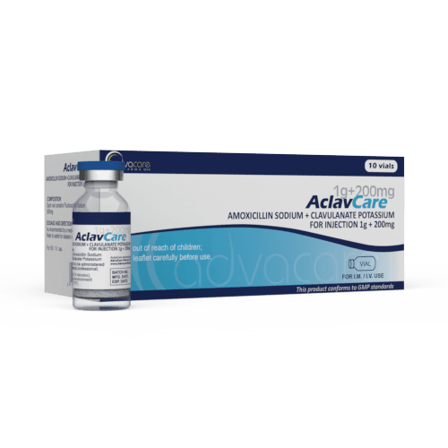 Amoxicillin + Clavulanate for Injection (1 box and 1 vial)