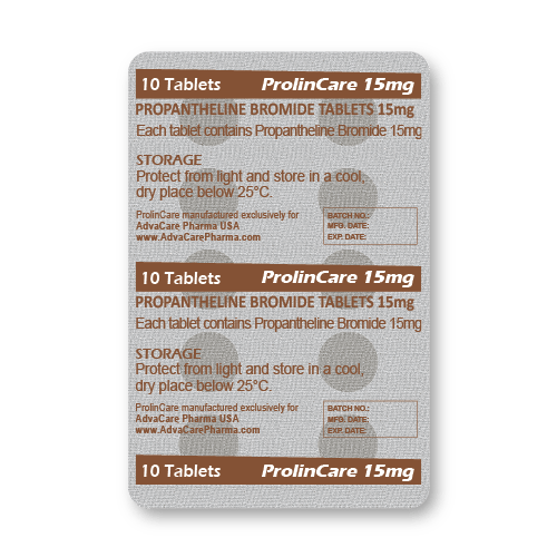 Propantelina Bromuro Comprimidos (blister de 10 comprimidos)