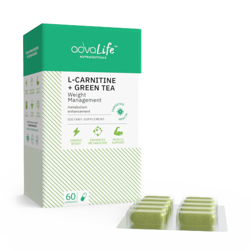 L-Carnitine + Green Tea Capsules (1 box and 1 blister)