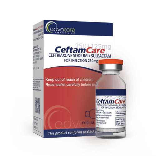 Ceftriaxona + Sulbactam para Inyección (caja de 1 frasco)