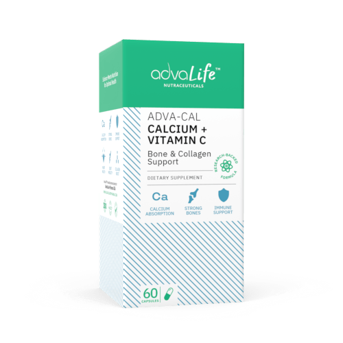 Calcium + Vitamine C Capsules (boîte de bouteilles)