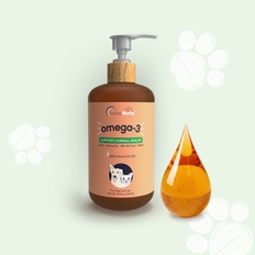 Pure Omega-3 fish oil solution supplement for dogs and cats, supports heart, joint, and immune system health.