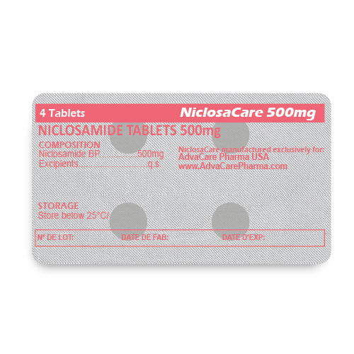 Niclosamide Tablets (blister of 4 tablets)
