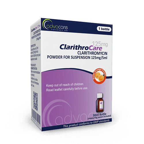 Claritromicina para Suspensión Oral (caja de 1 frasco)