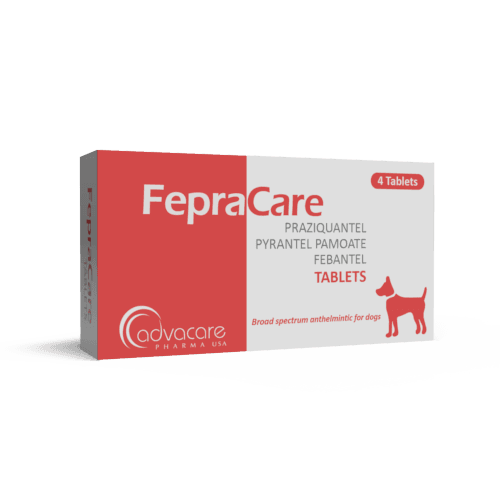 Comprimidos de Praziquantel + Pamoato de Pirantel + Febantel (caja de 4 comprimidos)