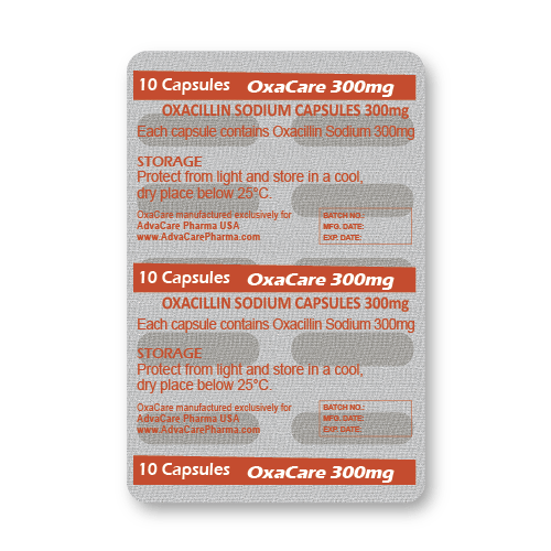 Capsules de Oxacilline Sodique (blister de 10 capsules)