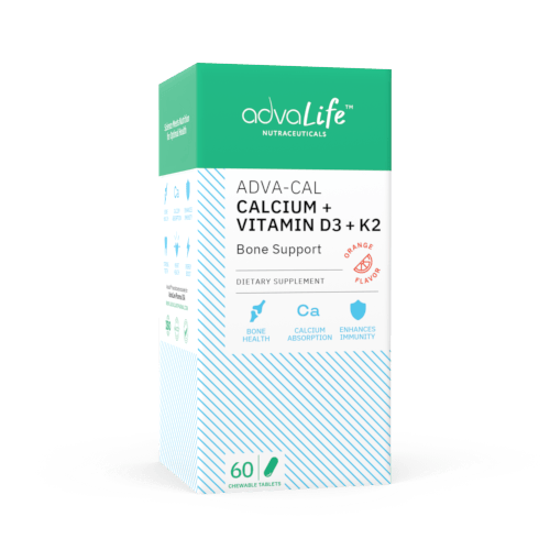 Calcio + D3 + K2 Vitamina Comprimidos (caja de botella)