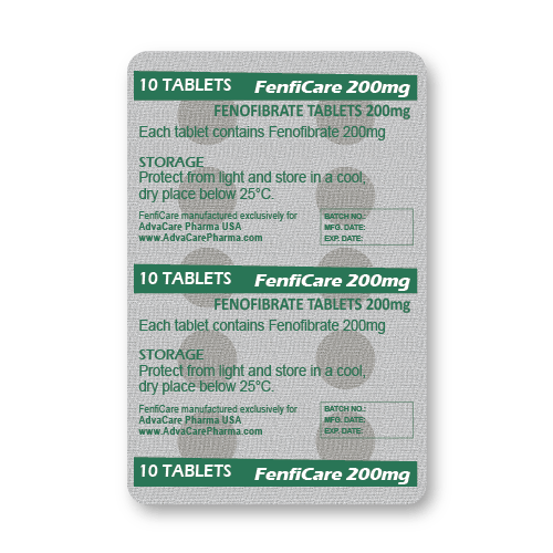 Comprimidos de Fenofibrato (blíster de 10 comprimidos)