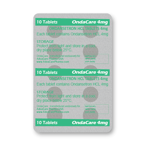 Ondansetron HCl Tablets (blister of 10 tablets)