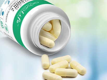 Suplementos dietéticos enfocados en la calidad en forma de dosificación en cápsulas.