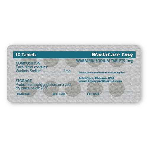 Warfarine Sodique Comprimés (plaquette de 10 comprimés)