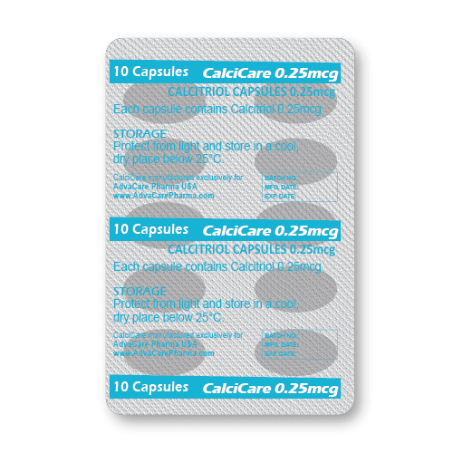 Cápsulas de Calcitriol (blíster de 10 cápsulas)
