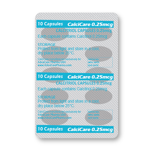 Calcitriol Cápsulas (ampolla de 10 cápsulas)