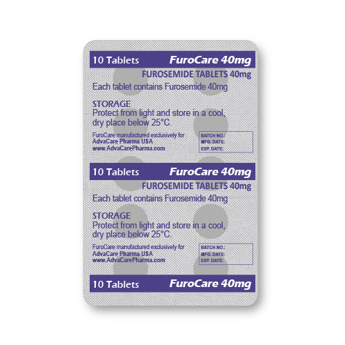 Furosemide Tablets (blister of 10 tablets)