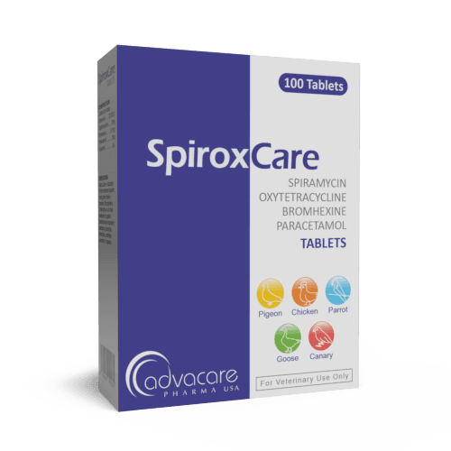 Spiramycin + Oxytetracycline + Bromhexine + Paracetamol Tablets (box of 100 tablets)