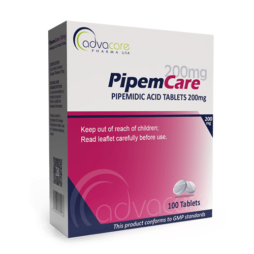 Pipemidic Acid Tablets (box of 100 tablets)