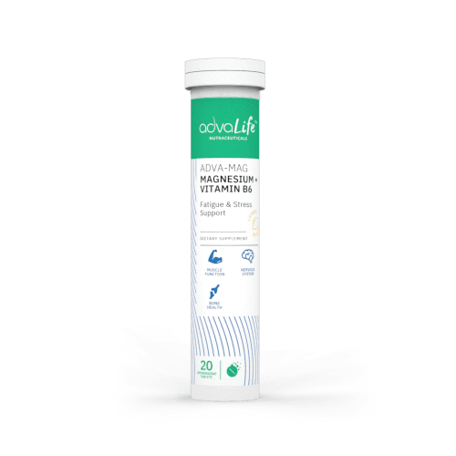 Magnesium + Vitamin B6 Effervescent Tablets (tube of 20 tablets)
