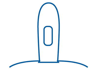 Sondes de Foley droites