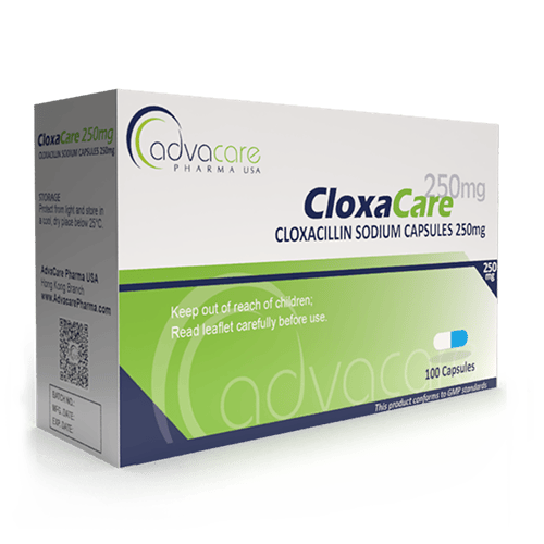 Cloxacillin Sodium Capsules (box of 100 capsules)