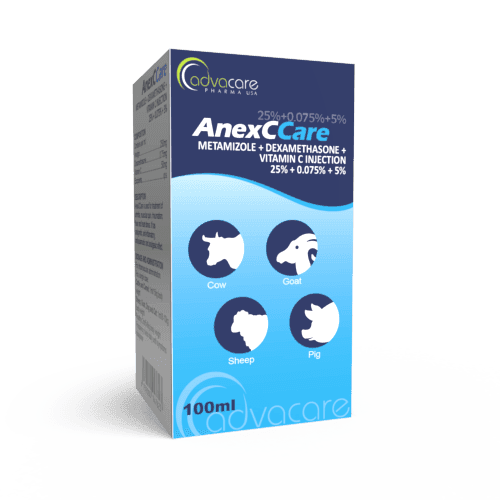 Injection de Métamizole + Dexaméthasone + Vitamine C (boîte de 1 flacon)