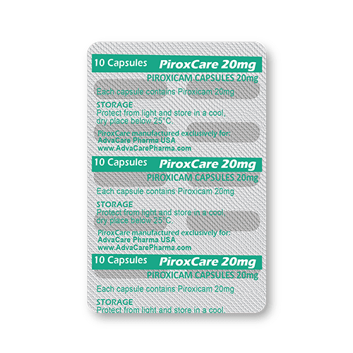 Capsules de Piroxicam (blister de 10 capsules)